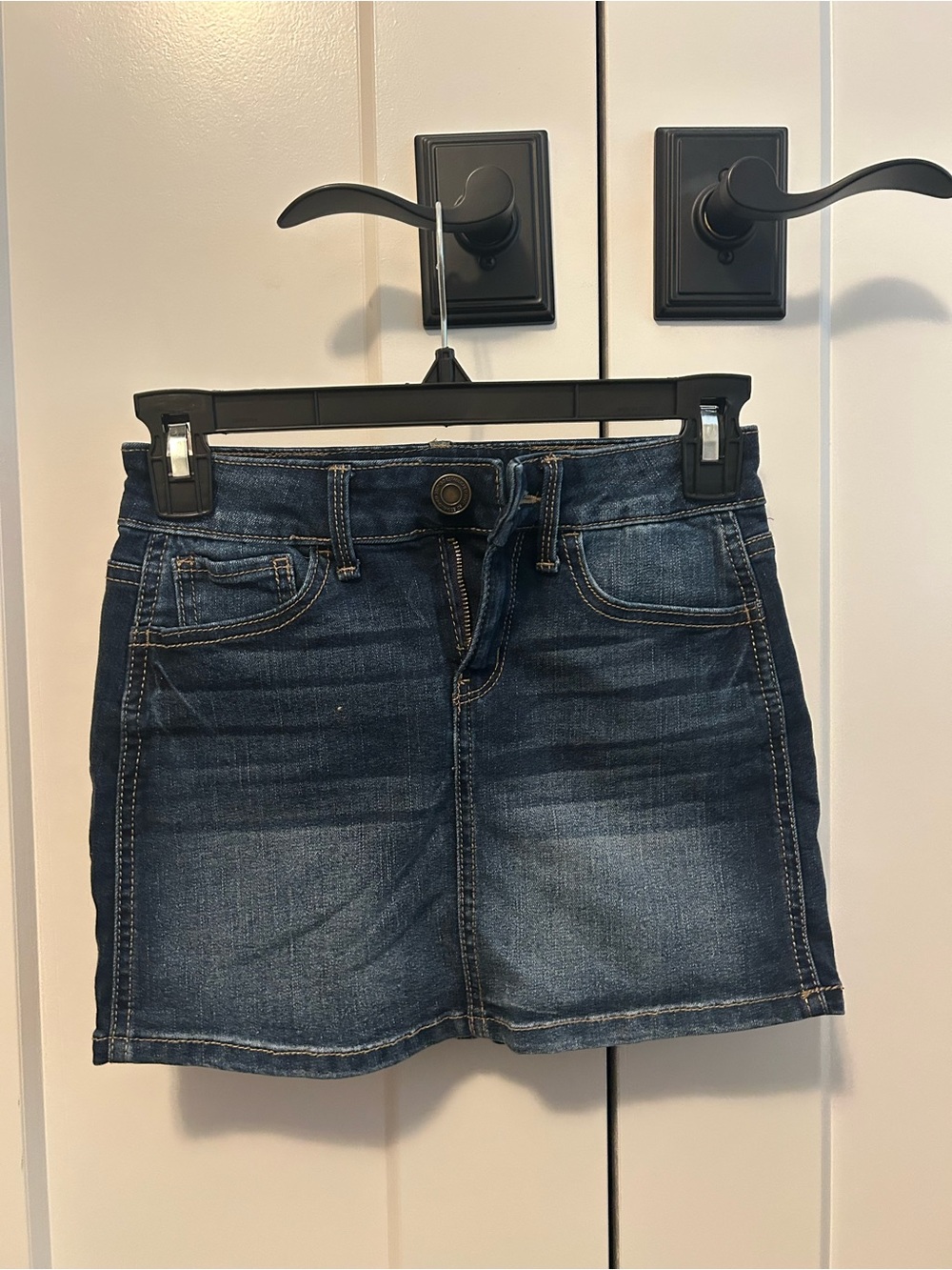 SO Dark Blue Denim Mini Skirt